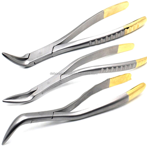 Abrazadera de raíz dental, fórceps de dientes, herramienta de extracción Manual, mandíbula inferior superior, instrumento Universal de extracción de dientes residuales, CE OEM - Product Image 1