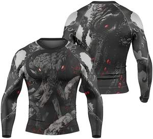 Protectores de erupción sublimados directos de fábrica Protectores de erupción de impresión completa vibrantes con UPF 50 + para marcas de playa y artes marciales - Product Image 4