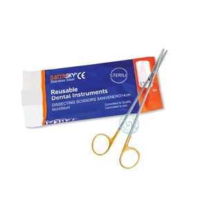 Tijeras de disección 16,5 rectas, tijeras de acero inoxidable fabricadas en AISI 420 - Product Image 4