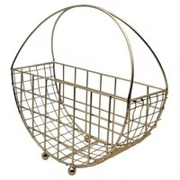Luxe moderne geometrische metalen cadeaumand van hoge kwaliteit, milieuvriendelijk, met handvat, multifunctioneel, voor opbergruimte en thuisdecoratie
