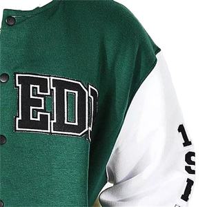 Chaqueta Universitaria Formal Bordada Personalizada para Hombre y Mujer, Chaqueta Bomber de Béisbol, Ropa Urbana, Chaqueta Impermeable OEM - Product Image 4