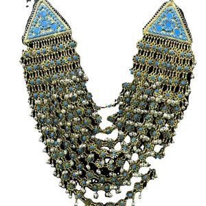Vente chaude Style traditionnel Afghan Antique Ensemble de bijoux Nouveau collier et boucles d'oreilles en forme de pièce de monnaie faite à la main - Product Image 1