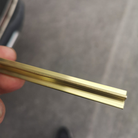 Bande décorative en laiton, profilés en laiton extrudés, profilés en laiton en L, profilés en T, profilés en R, profilés plats