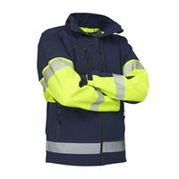 Chaqueta DE SEGURIDAD reflectante de alta visibilidad para hombre, sudadera con capucha de alta visibilidad para guardia de seguridad, ropa de trabajo, chaqueta de invierno de construcción