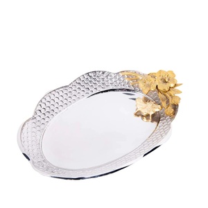 Cuenco de ciervo de plata de aluminio a precio de fábrica con acabado de níquel para bodas y fiestas, frutos secos decorativos, cuenco para servir frutas y dulces - Product Image 4