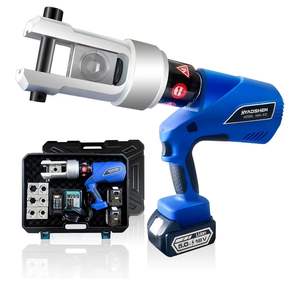 คีมย้ำสายไฟฟ้าไฮดรอลิกแบบชาร์จไฟได้ รุ่น HMX-630 แรงกด 20 ตัน พร้อมหัวย้ำ 7 แบบ - Product Image 2