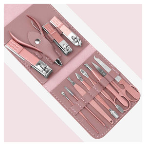 Ensemble de manucure professionnel de 12 pièces, kit de coupe-ongles, outils de soin des pieds, acier inoxydable, kit de toilettage pour femmes, pour les voyages ou à la maison - Product Image 5