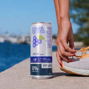 Uva Fresh - Jugo de Uva Roja Espumoso 100% Tempranillo 0.0% ABV - Jugo de Uva Espumoso Español 250ml - Product Image 3