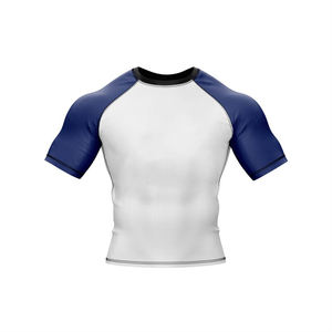 Camiseta Deportiva de Compresión de Manga Corta con Logotipo Personalizado de Alta Calidad, Venta al por Mayor para Adultos - Product Image 1