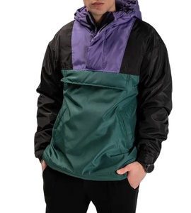 Color Blocking Colores contrastantes Tallas grandes Chaqueta de lluvia para hombre Mejor calidad Nuevo diseño Chaqueta de lluvia impermeable para hombre - Product Image 5