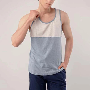 Camiseta sin Mangas para Hombre Harry Johnson, Color Azul Claro, Cuello Redondo, Tejido de Punto, Color Sólido, Estilo Casual Vintage, Secado Rápido, Ecológica - Product Image 6