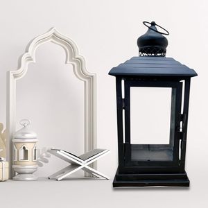 Home Decor Luxury Best Price Candle Holder Wedding Black Metal in Iron Candle <b>Tea</b> <b>Light</b> Candle <b>Lantern</b> - Product Image 2