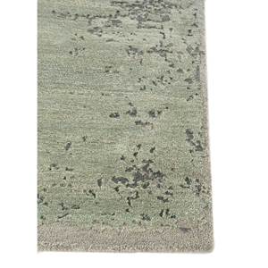 Alfombra Kavi Verde de Lana y Seda de Bambú Anudada a Mano, Diseño Teoría del Caos, 10mm, 100% Lana, Rectangular, para Hogar, Dormitorio, Pasillo, Esk-316 - Product Image 4