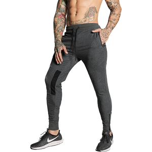 Pantalones de chándal informales ligeros de lona para hombre, pantalones ajustados de entrenamiento medio con logotipo personalizado, patrón recto, nueva pista - Product Image 3