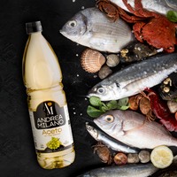 Vinaigre de vin blanc fermenté italien Acetificio Andrea Milano 1 L liquide en vrac pour la cuisine