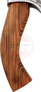 Hachette en acier damas pizza professionnelle hache viking avec gaine en cuir trancheuse à pizza extérieure haches de cuisine - Product Image 3