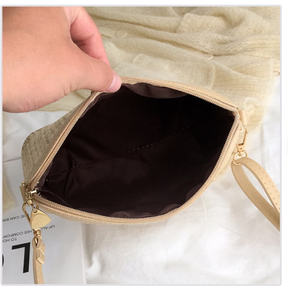 Bolsa de Playa Tejida a Mano de Primera Calidad, Elegantes Bolsos de Paja Personalizados, Bolsos de Hombro de Paja para Mujer, Productos al por Mayor - Product Image 2