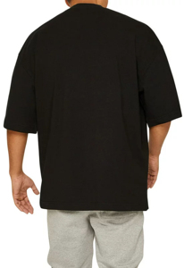 T-shirt surdimensionné à épaules tombantes pour homme 100% coton séchage rapide et léger motif imprimé de logo personnalisé - Product Image 2