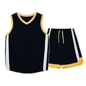 Ensemble de sport d'été, tenue de basket-ball, couleur unie, débardeur sans manches, t-shirt à col en V, short de plage, ensemble deux pièces, vêtements de course - Product Image 2