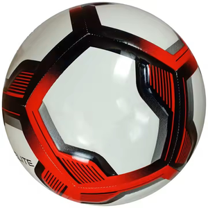 Balón de fútbol de PVC para entrenamiento profesional y tamaño de partido, Fútbol con logotipo personalizado con fabricación de cuero para competición deportiva - Product Image 2