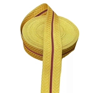 High Quality <b>Ribbon</b> Braid Vintage <b>Lace</b> with Metallic Thread Embroidery Trim Made in Pakistan - Product Image 1