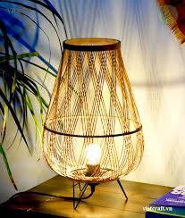 Lámpara de bambú única: perfecta para hogares naturales y ecológicos - Product Image 5