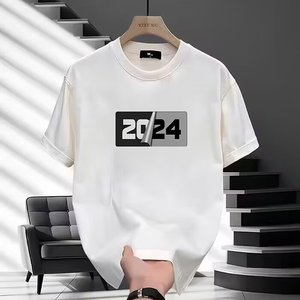 Premium hombres o-cuello camisetas Casual sólido algodón Hip Hop moda al por mayor en blanco de gran tamaño Downshoulder Camiseta de punto - Product Image 2