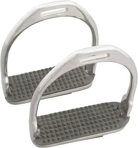 QHP Horse Saddle English Stirrups Riding Flex Fillis Irons Doble articulado - Product Image 1