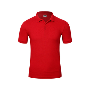 Chemises polo unies en gros pour hommes et femmes, chemises polo en coton avec logo personnalisé - Product Image 3