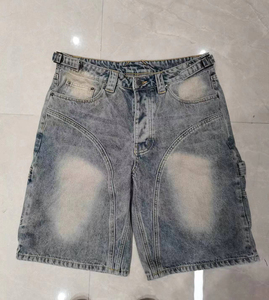 Short en jean délavé vintage de haute qualité pour hommes - Product Image 2