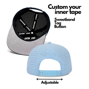 Gorra de Golf con Logotipo Personalizado, Cortada con Láser, Impermeable, con Cierre a Presión, Parche de Goma, Transpirable y Perforada - Product Image 4