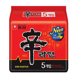 Nongshim ขายร้อนก๋วยเตี๋ยวเผ็ด Nongshim Ramyun ก๋วยเตี๋ยว120กรัม (แพ็ค5ชิ้น) - Product Image 3