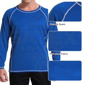 Rashguard MMA unisexe à manches longues, compression respirante, séchage rapide, UPF50+, hauts d'entraînement de gym, course à pied pour hommes et femmes - Product Image 5