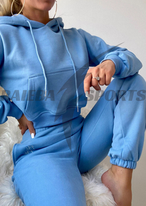 Woman's Designer Trending Tracksuit <b>Set</b> 100% Comfortable Cotton <b>Plus</b> <b>Size</b> Girls <b>Jogger</b> <b>Sets</b> Baggy Style Hoodies Trouser <b>Sets</b> - Product Image 3