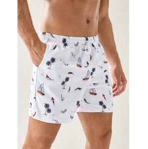 Vente chaude été plage hommes imprimé Shorts personnalisé Polyester Shorts avec poches chaud court pour hommes Anti exportation de BD - Product Image 6