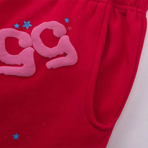 Puff Printing Sweatpants Unisex High Quality 100% Cotton Jogger Screen Printing Pants Drawstring Sweatpants - Product Image 4