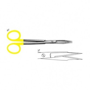 Instruments chirurgicaux dentaires Ciseaux de coupe à couronne en acier inoxydable et carbure de tungstène Bande droite et incurvée Source d'alimentation manuelle - Product Image 2