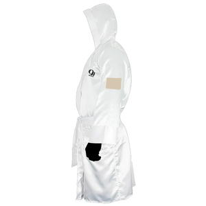 Moda Kickboxing Bata de boxeo de alta calidad Bata de satén de boxeo clásica con capucha Venta al por mayor Batas de boxeo unisex - Product Image 3