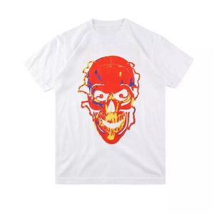 Venta al por mayor unisex cuello redondo Camiseta 100% algodón de talla grande de los hombres de gran tamaño logotipo personalizado Impresión digital estilo casual - Product Image 2