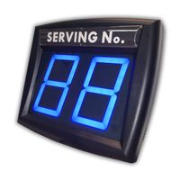 Système de gestion des files d'attente en extérieur avec écran LED bleu à 2 chiffres, appel sans fil à distance pour les magasins, les bureaux, les pharmacies, luminosité de 1000 cd