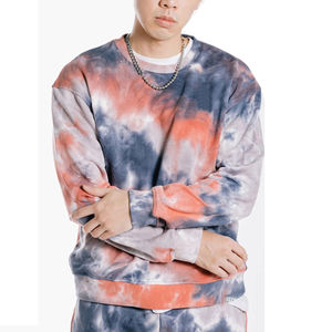 Hombres de moda Tie Dye sudadera al por mayor Venta caliente Casual Tie Dye sudadera Original Algodón ligero pulóver sudaderas con capucha - Product Image 1