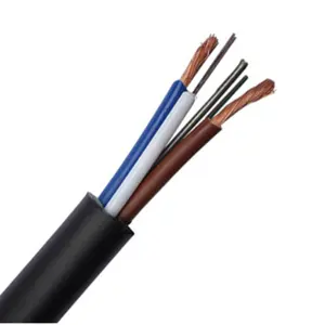 Single mode G657 4 cores corning core fiber optic OPLC with power wires,data cables for low price