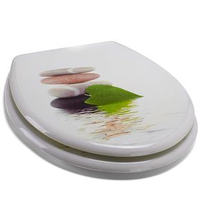 Sedile da Bagno in MDF 'Lingga' - Cerniere in Acciaio Inossidabile - Product Image 6