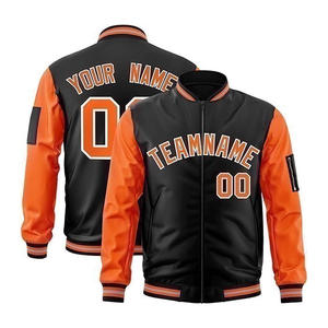 Gran oferta, Chaqueta de algodón Letterman 100% para hombre, recién llegado, chaqueta de béisbol de calle alta, cuello levantado bordado, patrón estándar - Product Image 5