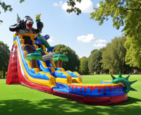 Nouvelle conception de toboggan aquatique gonflable commercial APE Escape avec piscine pour les fêtes et les entreprises