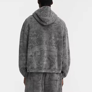 Sweat-shirts délavés tendance pour homme, en coton, parmi les plus vendus, pour l'hiver - Product Image 3