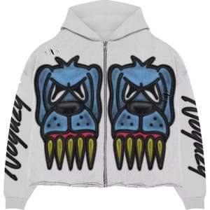 Sweat à capuche homme surdimensionné personnalisé de qualité supérieure impression numérique français éponge pierre lavage sweat en détresse hiver sweats à capuche chauds - Product Image 4