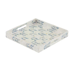 Design attrayant ustensiles de cuisine collations alimentaires plateau de service rond en nacre noire plateau de service pour les meilleures ventes - Product Image 2