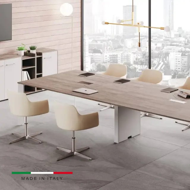 Premium Italian Design Hochkarätiges Bedien-und Semi-Executive-Desking D.90 für Büromöbel