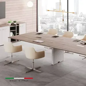 Design italiano premium, operação de alto perfil e semi-executivo desking d.90 para móveis de escritório